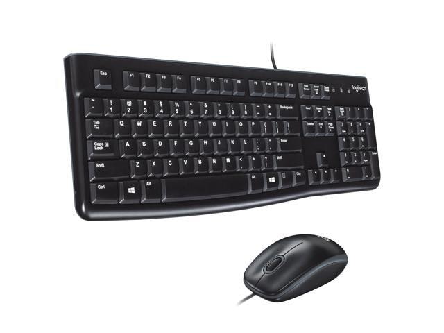 Logitech MK120 Wired Keyboard and Mouse Combo: $20.45