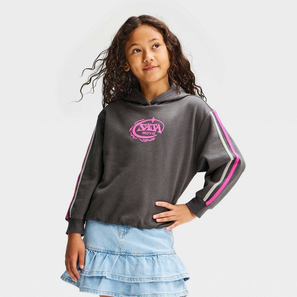 Girls' KPop Demon Hunters Graphic Fleece Hooded Sweatshirt: $22 Girls' KPop Demon Hunters Graphic Fleece Hooded Sweatshirt: $22