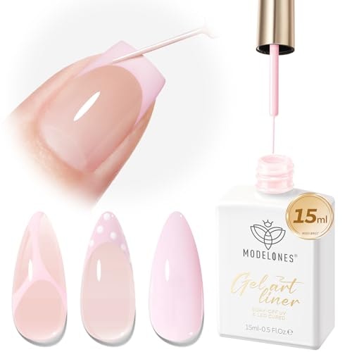 Modelones Pink French Tip Liner Gel Polish 15ml: $6.98