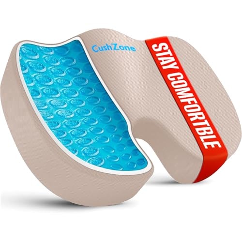 Cooling Memory Foam Gel Seat Cushion: $25.48