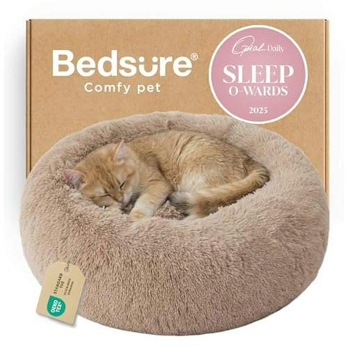 Bedsure 20-inch Round Calming Cat Bed: $18.99 Bedsure 20-inch Round Calming Cat Bed: $18.99