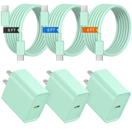 USB-C Fast Charger and 6ft Cable 3-Pack: $21.16 USB-C Fast Charger and 6ft Cable 3-Pack: $21.16