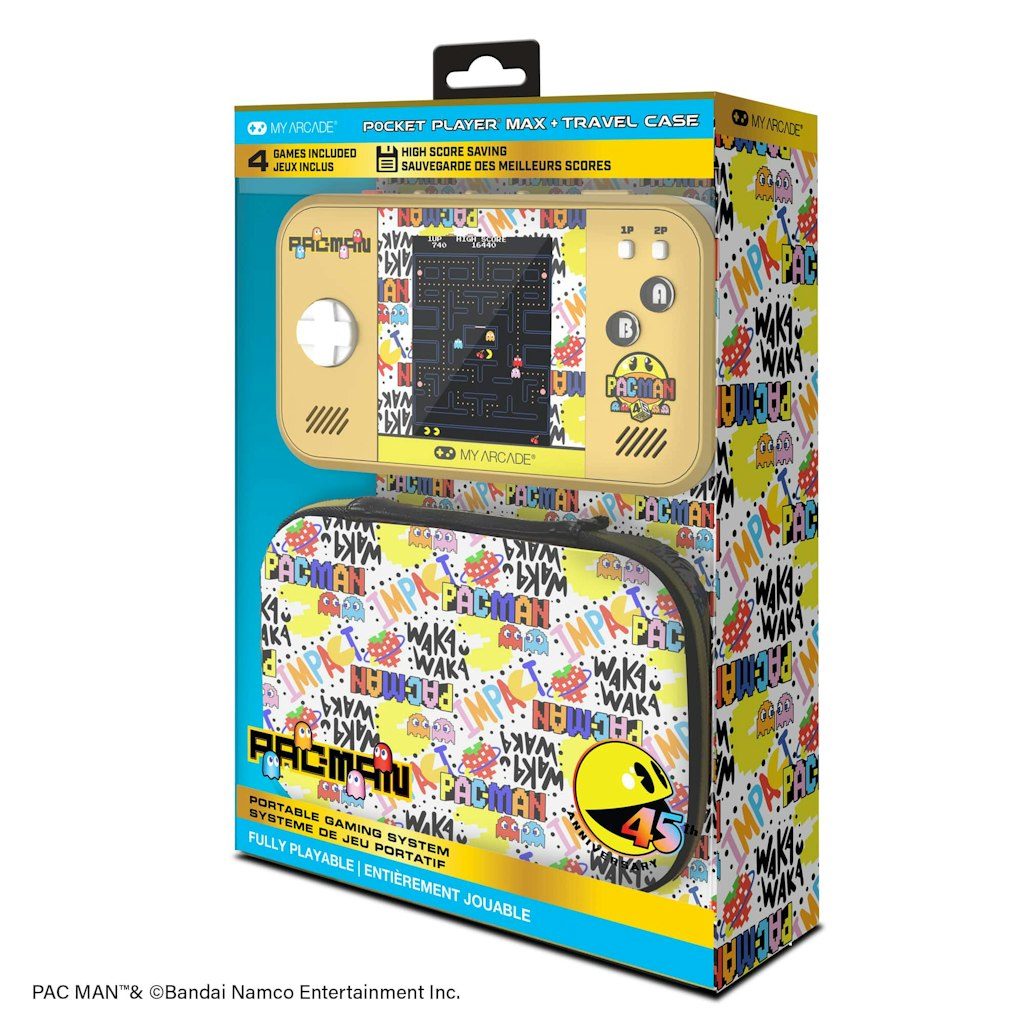 Pac-Man 45th Anniversary Pocket Player Max Portable Gaming System: $62.99
