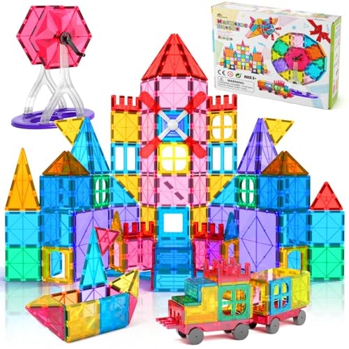 Jasonwell 100-Piece Magnetic Building Tiles Set: $31.98 Jasonwell 100-Piece Magnetic Building Tiles Set: $31.98