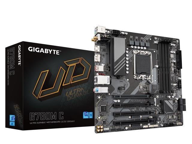 Gigabyte B760M C LGA 1700 DDR5 Micro-ATX Motherboard: $83.99 Gigabyte B760M C LGA 1700 DDR5 Micro-ATX Motherboard: $83.99