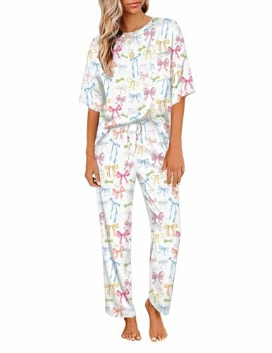 Ekouaer Women's Silky Satin Pajama Set 2-Piece: $14.99 Ekouaer Women's Silky Satin Pajama Set 2-Piece: $14.99