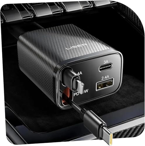 Lisen 84W Retractable USB-C Car Charger: $33.99