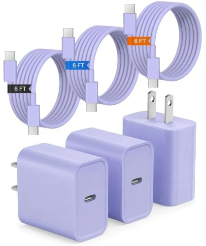 USB-C Fast Charger and 6-Foot Cable 3-Pack: $21.16