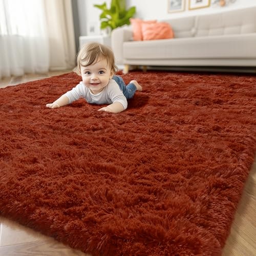 Amdrebio 5x7-Foot Terracotta Rust Area Rug: $42.49 Amdrebio 5x7-Foot Terracotta Rust Area Rug: $42.49