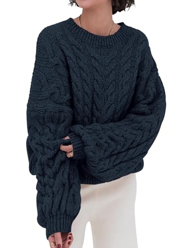 Prettygarden Women's Cable Knit Crewneck Sweater: $29.98 Prettygarden Women's Cable Knit Crewneck Sweater: $29.98