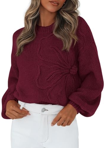Prettygarden Women's 3D Floral Knit Sweater: $30.38 Prettygarden Women's 3D Floral Knit Sweater: $30.38