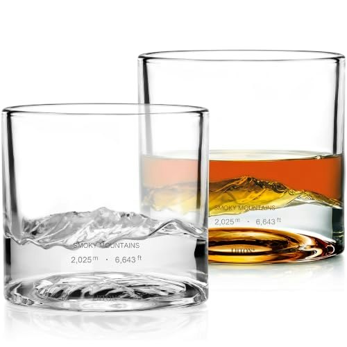 Liiton Smoky Mountain Whiskey Glasses 2-Pack: $27.19