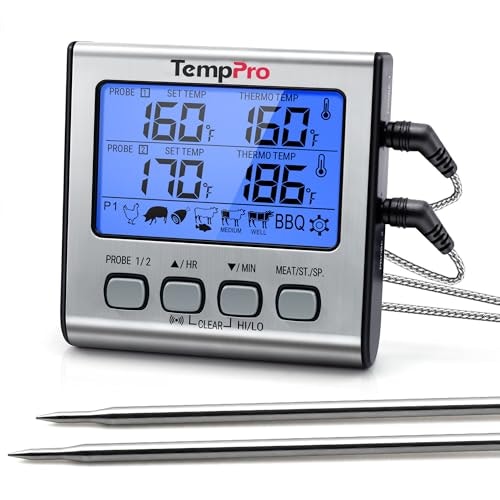 TempPro TempTrack Digital Dual-Probe Meat Thermometer: $22.99 TempPro TempTrack Digital Dual-Probe Meat Thermometer: $22.99