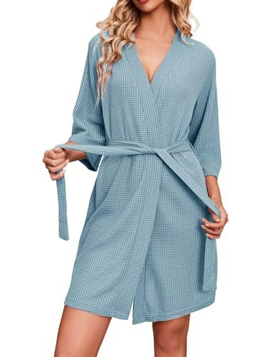 Ekouaer Women's Waffle Knit Bathrobe: $19.99