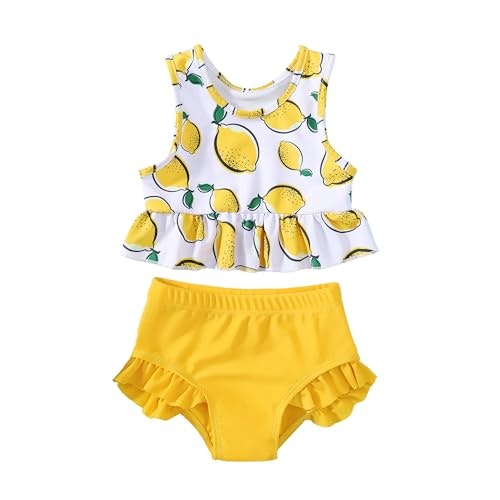 YWFSHOP Toddler Girls' Two-Piece Ruffle Tankini Swimsuit: $14.44 YWFSHOP Toddler Girls' Two-Piece Ruffle Tankini Swimsuit: $14.44