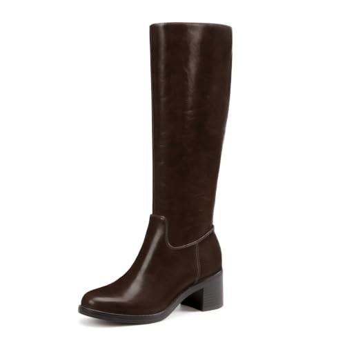 Athlefit Women's Suede Round Toe Knee High Boots: $45.98 Athlefit Women's Suede Round Toe Knee High Boots: $45.98