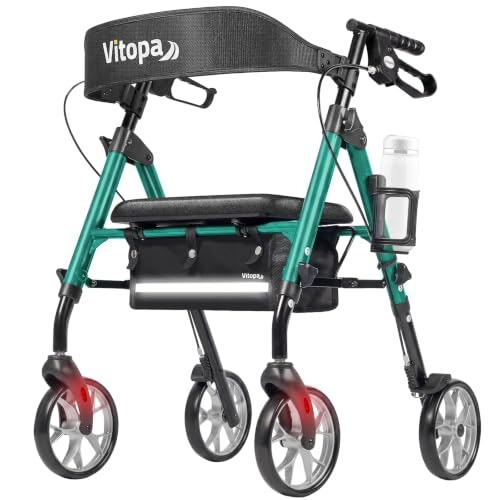 Vitopa W20A Lightweight Rollator Walker with Seat: $142.99 Vitopa W20A Lightweight Rollator Walker with Seat: $142.99