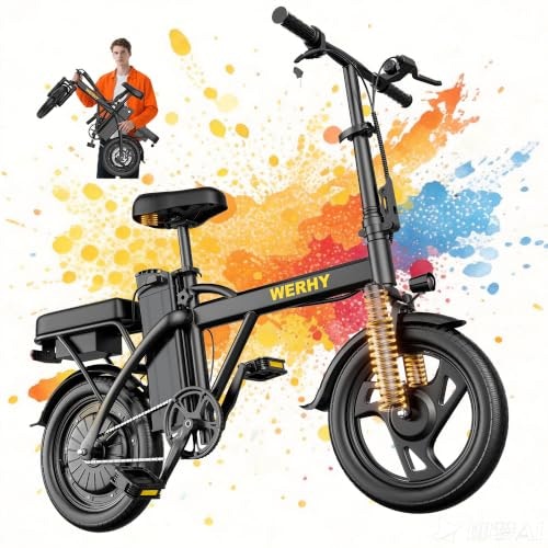 Werhy 500W 14-inch Foldable Electric Bike: $229.98