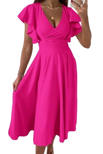 Prettygarden Women's Wrap V-Neck Midi Summer Dress: $43.34 Prettygarden Women's Wrap V-Neck Midi Summer Dress: $43.34