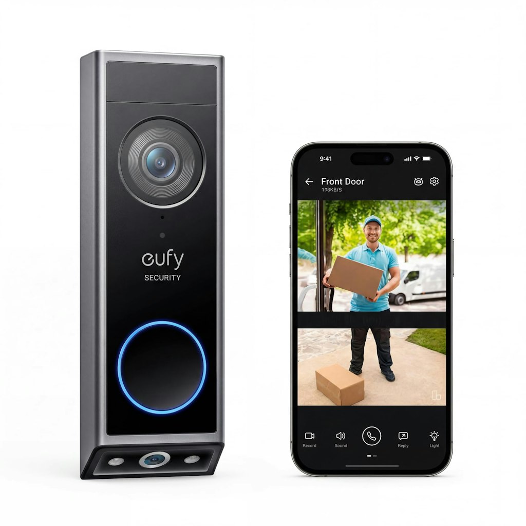 eufy Security E340 Dual Camera 2K FHD Video Doorbell: $120 eufy Security E340 Dual Camera 2K FHD Video Doorbell: $120