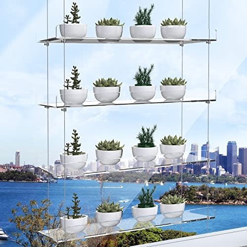 ZerzSemp 4-Tier 16-Inch Acrylic Floating Plant Shelf: $29.66