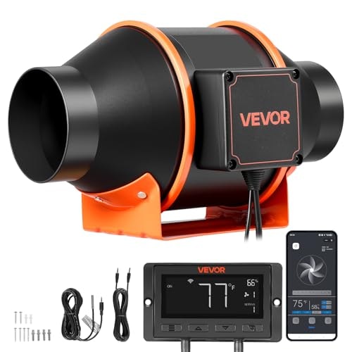 Vevor 205 CFM 4-inch Inline Duct Fan: $71.90 Vevor 205 CFM 4-inch Inline Duct Fan: $71.90