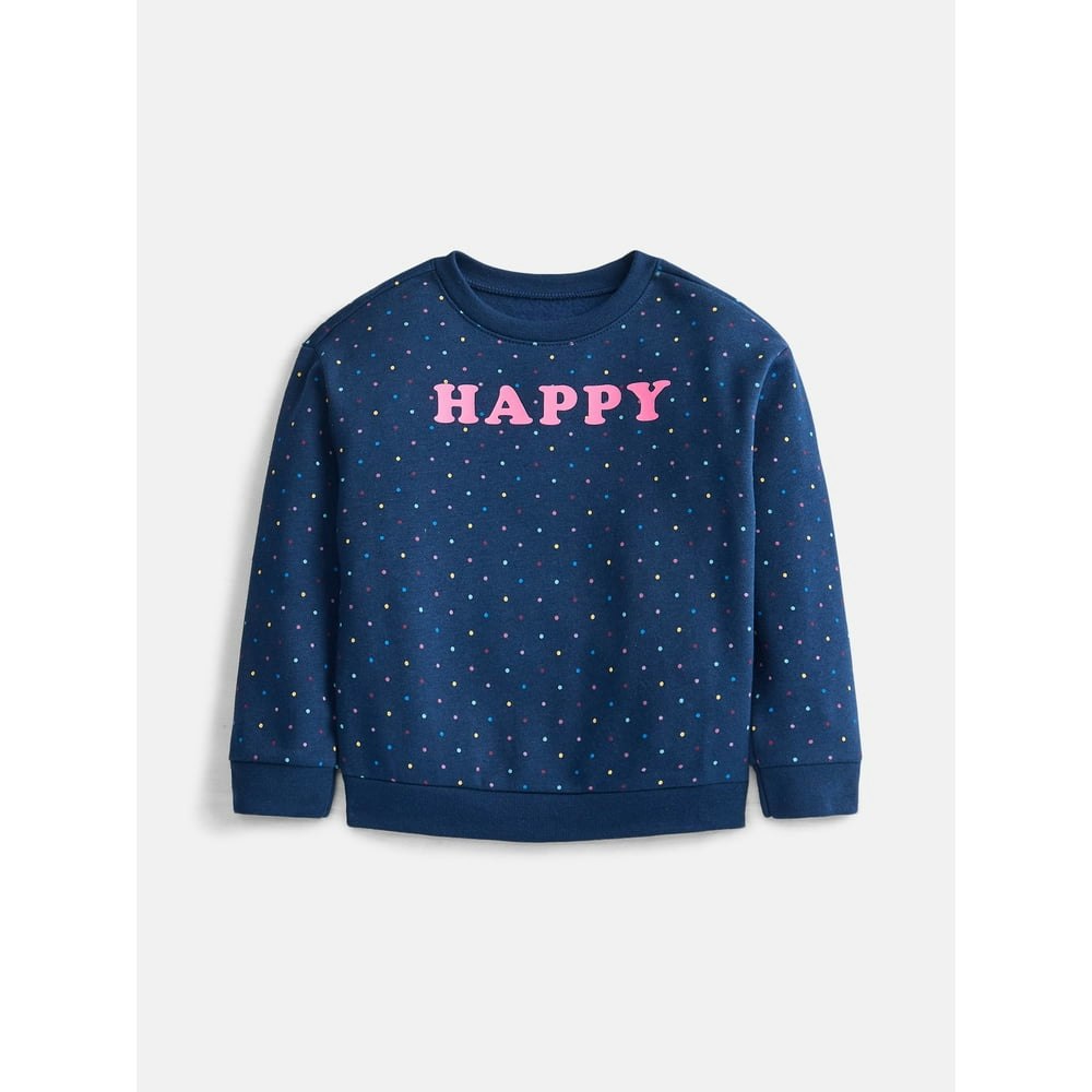 Wonder Nation Baby and Toddler Girls Fleece Crewneck Sweatshirt: $4.99 Wonder Nation Baby and Toddler Girls Fleece Crewneck Sweatshirt: $4.99