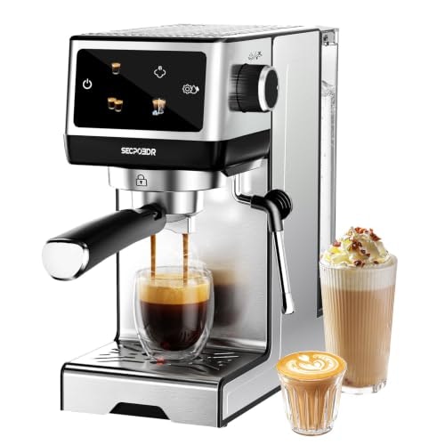 Secpoedr 20-Bar Espresso Machine with Milk Frother: $64.83 Secpoedr 20-Bar Espresso Machine with Milk Frother: $64.83