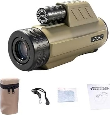 Scokc 12x32 Monocular Telescope for $34 + free shipping