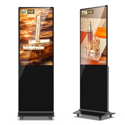 Jaszdot 43" Floor Standing Digital Signage Display for $644.50 + free shipping