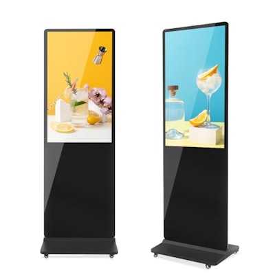 Qixzocv 43" Floor Standing Digital Signage Kiosk for $644.50 + free shipping