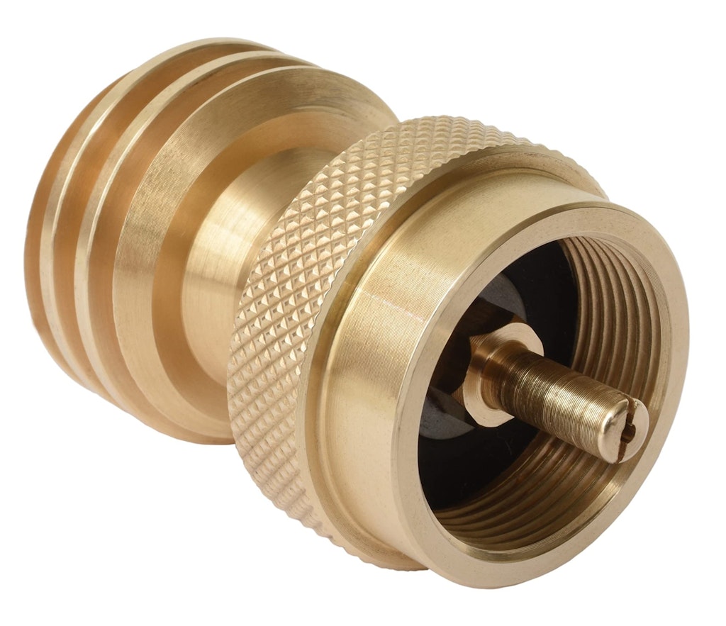 Flame King 20-lb. to 1-lb. Solid Brass Propane Adapter: $7.49 Flame King 20-lb. to 1-lb. Solid Brass Propane Adapter: $7.49