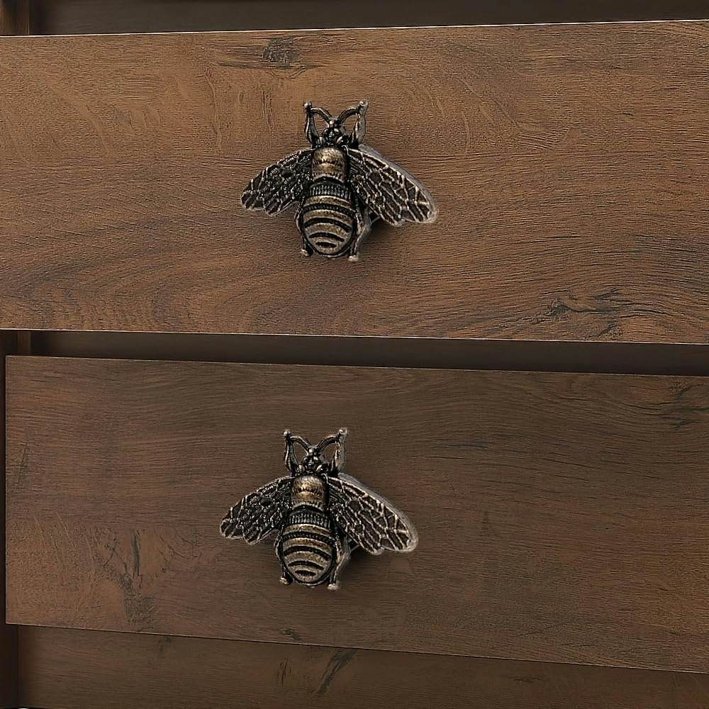 Vintage Bee Cabinet Pulls 6-Pack: $1.91