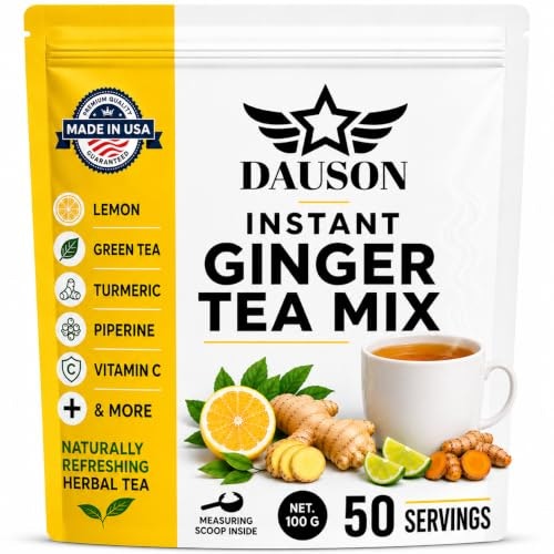 Dauson Instant Ginger Tea Powder 50-Cup Pack: $10.49