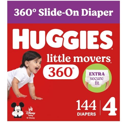 Huggies Little Movers Size 4 Diapers 144-Count: $50.92 Huggies Little Movers Size 4 Diapers 144-Count: $50.92