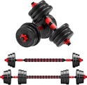 5- to 44-lb. Adjustable Dumbbell to Barbell Set for $23 + free shipping