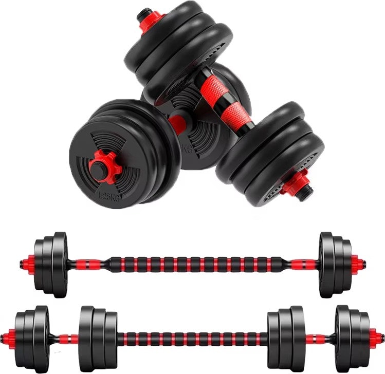5- to 44-lb. Adjustable Dumbbell to Barbell Set: $23