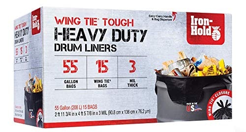 Iron-Hold 55-Gallon Contractor Trash Bags 15-Pack: $17.99 Iron-Hold 55-Gallon Contractor Trash Bags 15-Pack: $17.99