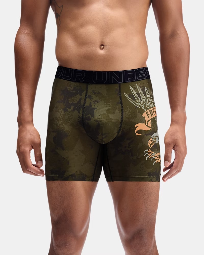 Under Armour Men's Performance Tech Mesh Graphic 6" Boxerjock: $14 Under Armour Men's Performance Tech Mesh Graphic 6" Boxerjock: $14