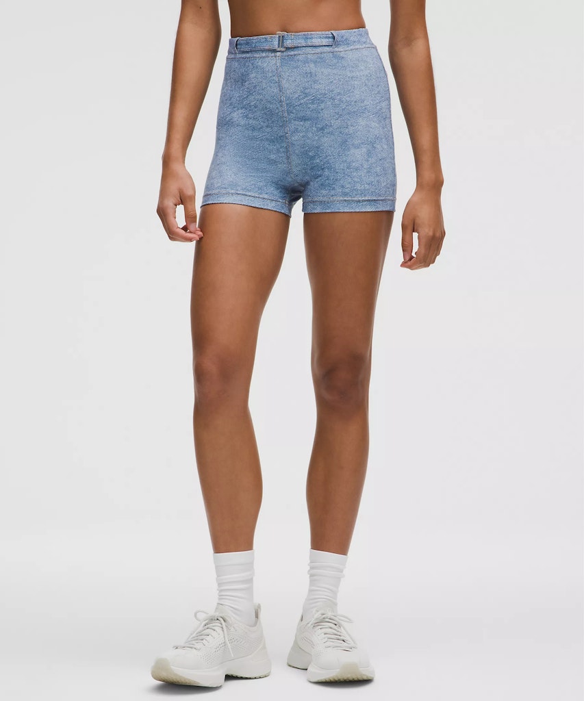 lululemon Everlux 3" Denim-Print Short (size 10 to 12 only): $24