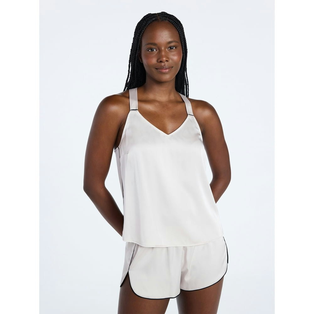 Joyspun Women’s Stretch Satin Cami and Shorts 2-Piece Pajama Set: $7.52 Joyspun Women’s Stretch Satin Cami and Shorts 2-Piece Pajama Set: $7.52
