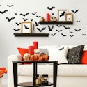 RoomMates Halloween Black Bats Peel & Stick Wall Decals for $11 + free shipping