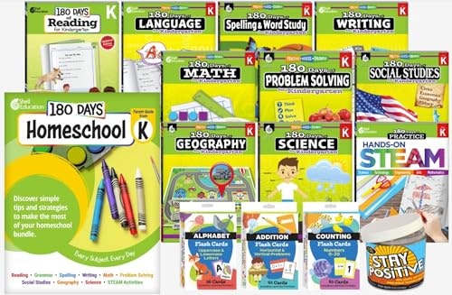 180 Days Homeschool Kindergarten Set: $151.25