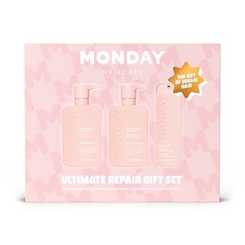 Monday Haircare Repair Shampoo, Conditioner, and Leave-In Gift Set: $11.93 Monday Haircare Repair Shampoo, Conditioner, and Leave-In Gift Set: $11.93
