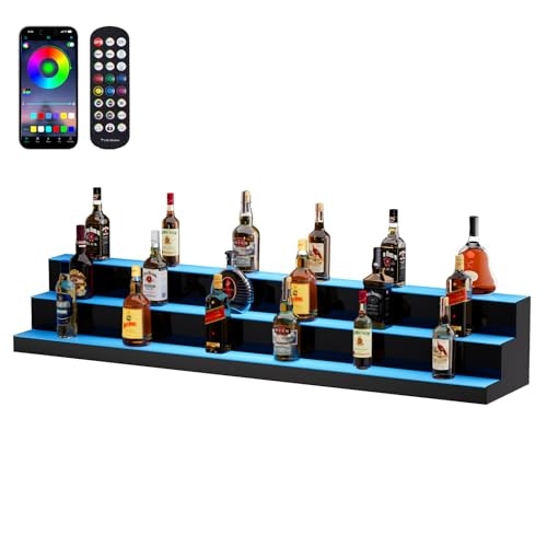 Vevor 60-Inch 3-Tier LED Lighted Liquor Bottle Display Shelf: $194.31 Vevor 60-Inch 3-Tier LED Lighted Liquor Bottle Display Shelf: $194.31