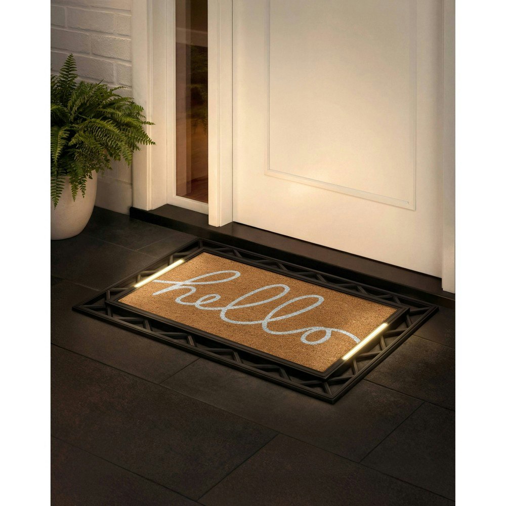 BriteStep 18x30-Inch Hello Coir Doormat: $79.99 BriteStep 18x30-Inch Hello Coir Doormat: $79.99