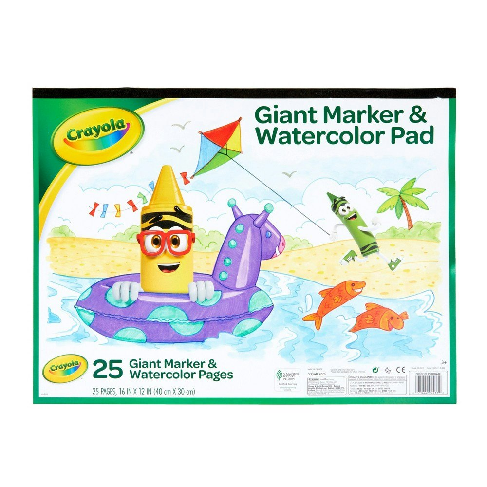 Crayola 25-Page Giant Marker and Watercolor Pad: $5.89 Crayola 25-Page Giant Marker and Watercolor Pad: $5.89