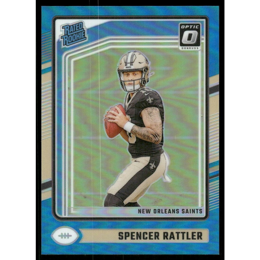 2024 Donruss Optic Aqua Spencer Rattler Rookie Card: $12 2024 Donruss Optic Aqua Spencer Rattler Rookie Card: $12