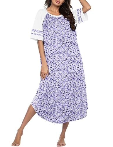 Ekouaer Women's Cotton Nightgown: $18.99 Ekouaer Women's Cotton Nightgown: $18.99