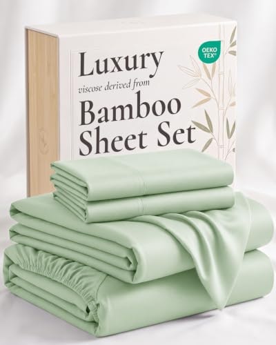 Hotel Sheets Direct Queen 4-Piece Bamboo Bed Sheet Set: $57.97